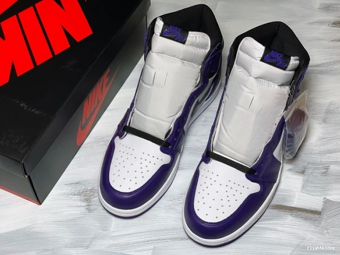 OG High Purple 1 Jordan Air 555088-500 Court 1019